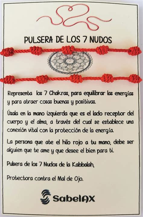 pulsera de hilo rojo con 7 nudos significado|Pulsera roja de 7 nudos : Significados Espirituales y。